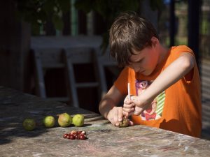 Child playing wih crafts at Incredible KIds